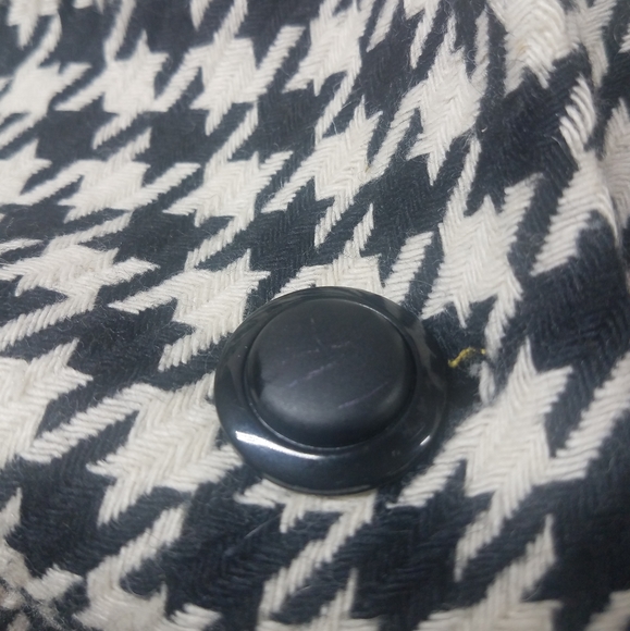 Vintage Michelle Stuart Houndstooth Wool Blazer Suit Jacket - Picture 14 of 15